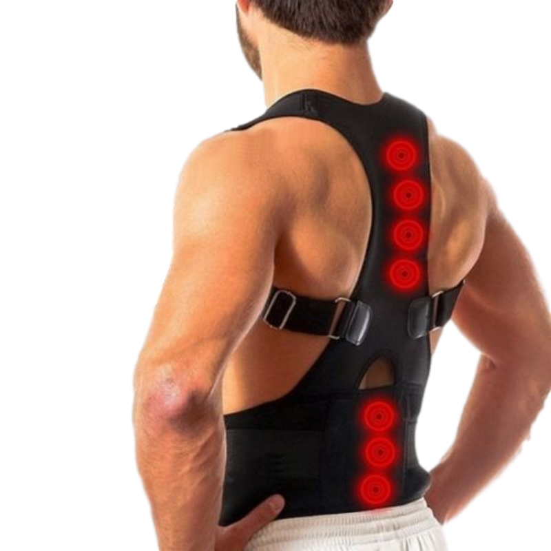 How the Magnetic Therapy Posture Corrector brace is worn to fix and correct your posture.