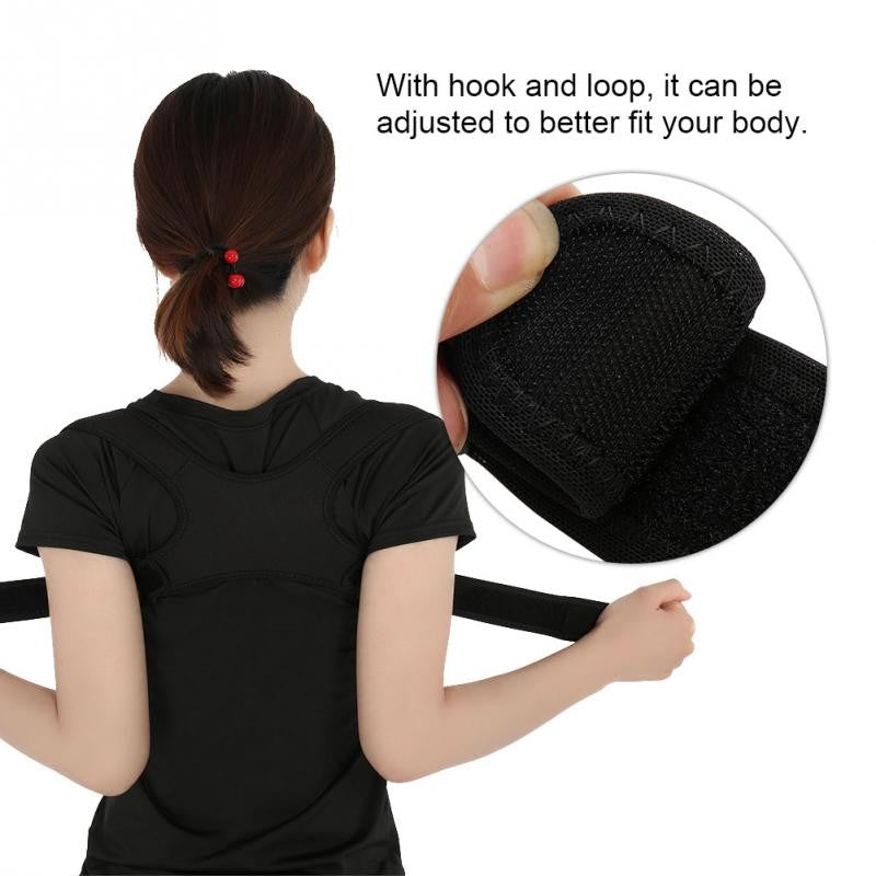 Fully adjustable using hooks and loops for a comfortable fit, to train better body posture.