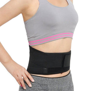 This self heating back belt is worn around the upper waist to relieve lower back pain.