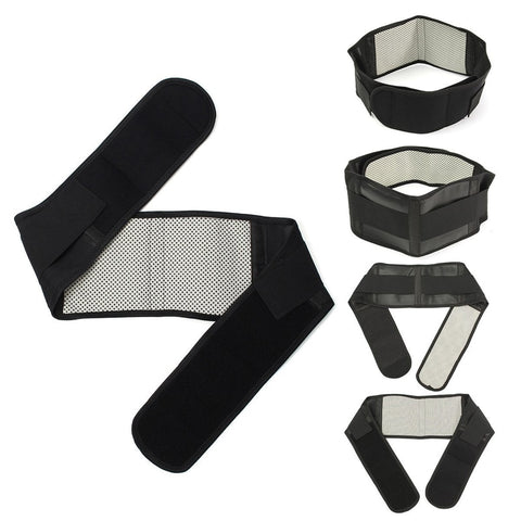 Image of The self heating lower back pain relief belt uses natural Tourmaline to gently heat the affect area.