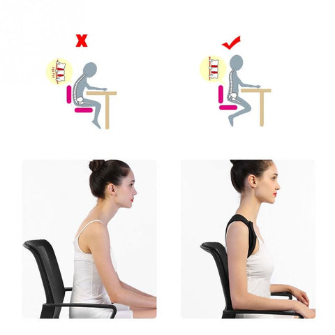 Image of This product can be worn seated or standing in order to correct and fix posture through the shoulders, back and neck