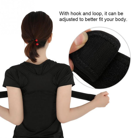Image of Fully adjustable using hooks and loops for a comfortable fit, to train better body posture.