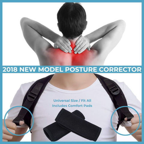 Image of New Spine Posture Corrector Protection Back Shoulder Posture Correction Band Humpback Back Pain Relief Corrector Brace